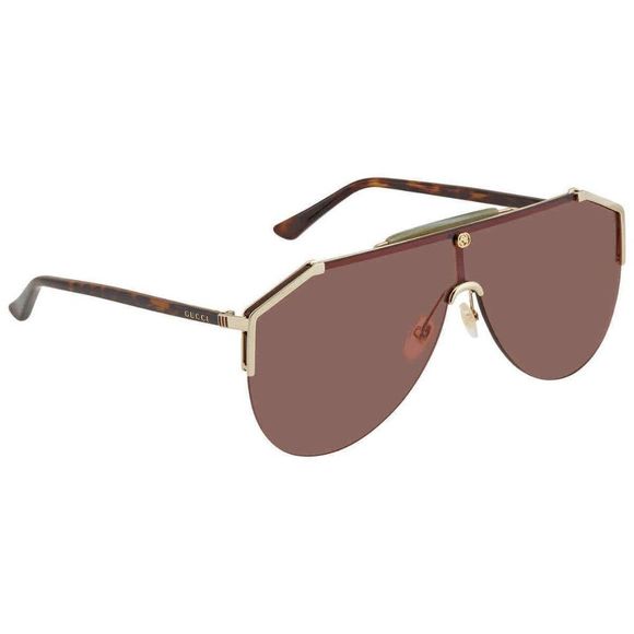 NEW Gucci Havana Red Aviator Men's Sunglasses - Picture 1 of 4